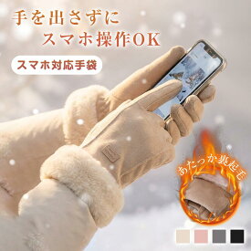 【激安783円〜クーポンで】 手袋 レディース 秋冬 おしゃれ かわいい 暖かい スマホ タブレット 手袋 寒さ対策 黒 ボア 手首 スマホ手袋 裏起毛 フワフワ 5本指 通勤 通学 普段使い 手袋 防寒 防風 保温 裏起毛 ギフト 手袋 シンプル プレセント