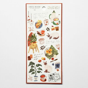 【文房具/ステーショナリー】スナッグルームステッカーシール 82081 TEA シャム猫