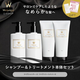 【おまけ付き】【公式】 Wonjungyo 【ウォンジョンヨヘア リペアライン シャンプー＆トリートメント本体セット】スペシャルケア用トリートメントとお試しサイズのスキンパックがついたお得なセット