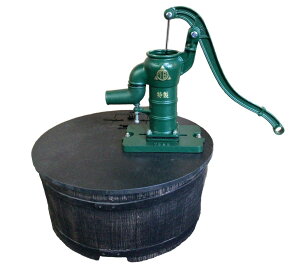 プラスチック半割樽手押しポンプセット