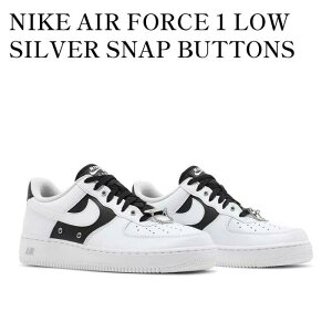 yX[p[SALEʃN[|szyԕi TCY OKz iCL GAtH[X1 07 v~A zCg ubN Vo[Xibv{^ NIKE AIR FORCE 1 07 PRM BLACK WHITE Silver Snap Buttons DA8571-100
