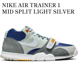 yCO 񂹏izNIKE AIR TRAINER 1 MID SPLIT LIGHT SILVER DEEP ROYAL FB8886-001 Y fB[X lC 