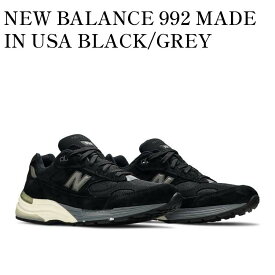 【お取り寄せ商品】NEW BALANCE 992 MADE IN USA BLACK/GREY ニューバランス 992 メイドイン USA ブラック/グレー M992BL