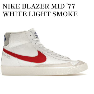 yCO 񂹏izNIKE BLAZER MID '77 WHITE LIGHT SMOKE GREY PHANTOM GYM RED (GS) DH9700-100 Y fB[X lC 