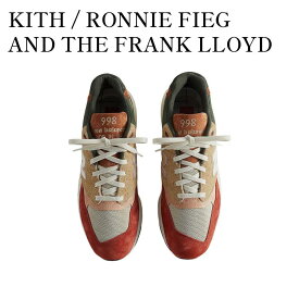 【お取り寄せ商品】KITH / RONNIE FIEG AND THE FRANK LLOYD WRIGHT FOUNDATION × NEW BALANCE 998 BEIGE/CHUTNEY キス / ロニー・ファイグ アンド ザ フランク ロイド ライト ファウンデーション × ニューバランス 998 ベージュ/チャツネ U998KH1 メンズ レディース