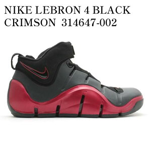 yCO 񂹏izNIKE LEBRON 4 BLACK CRIMSON 314647-002 Y fB[X lC 
