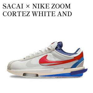 yCO 񂹏izNIKE ZOOM CORTEZ SP SACAI WHITE UNIVERSITY RED BLUE TJC × iCL Y[ Rebc SP zCg jo[VeB bh u[ DQ0581-100 Y fB[X lC 