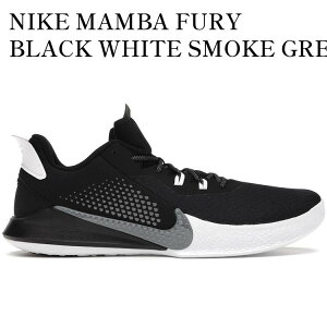 �y�C�O���� �����񂹏��i�zNIKE MAMBA FURY BLACK WHITE SMOKE GREY CK2087-001 �����Y ���f�B�[�X �l�C �������