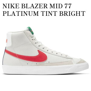 yCO 񂹏izNIKE BLAZER MID 77 PLATINUM TINT BRIGHT CRIMSON (GS) DA4086-004 Y fB[X lC 