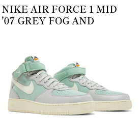 【お取り寄せ商品】NIKE AIR FORCE 1 MID '07 GREY FOG AND ENAMEL GREEN ナイキ エアフォース1 ミッド '07 グレーフォグ アンド エナメルグリーン DQ8766-002