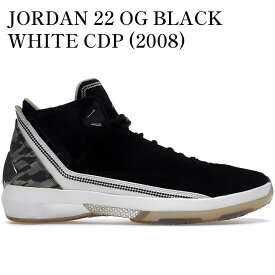【海外限定 お取り寄せ商品】JORDAN 22 OG BLACK WHITE CDP (2008) 332298-011 メンズ レディース 人気 おしゃれ