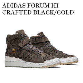 【お取り寄せ商品】ADIDAS FORUM HI CRAFTED BLACK/GOLD METALLIC アディダス フォーラム ハイ クラフテッド ブラック/ゴールド メタリック BW1253