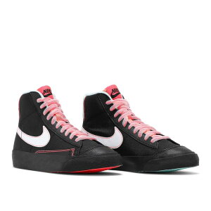 yCO 񂹏izNIKE BLAZER MID '77 BLACK ATOMIC PINK (GS) DD7710-001 Y fB[X lC 