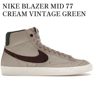 yCO 񂹏izNIKE BLAZER MID 77 CREAM VINTAGE GREEN FQ8824-236 Y fB[X lC 