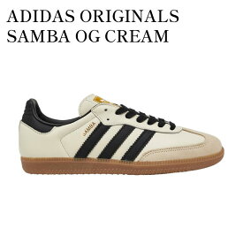 【お取り寄せ商品】ADIDAS ORIGINALS SAMBA OG CREAM WHITE/CORE BLACK/SANDSTRATOR アディダス オリジナルス サンバ OG クリームホワイト/コアブラック/サンドストレータ ID0478