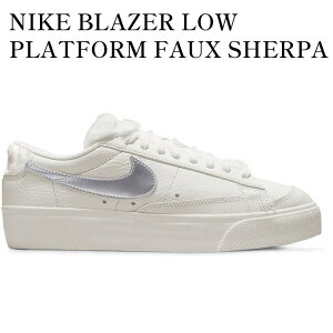 yCO 񂹏izNIKE BLAZER LOW PLATFORM FAUX SHERPA FUR (WOMEN'S) DO8993-100 Y fB[X lC 