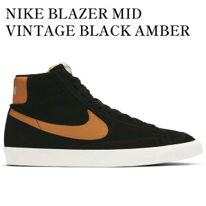 yCO 񂹏izNIKE BLAZER MID VINTAGE BLACK AMBER CJ9693-001 Y fB[X lC 