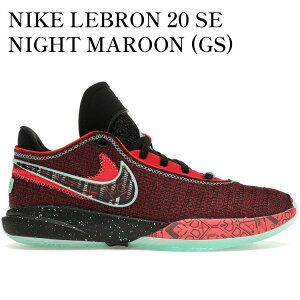 yCO 񂹏izNIKE LEBRON 20 SE NIGHT MAROON (GS) FB8974-600 Y fB[X lC 