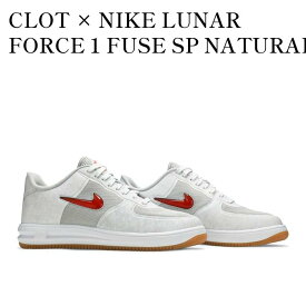 【お取り寄せ商品】CLOT × NIKE LUNAR FORCE 1 FUSE SP NATURAL GREY/UNIVERSITY RED-GAME ROYAL-WHITE クロット × ナイキ ルナ フォース1 フューズ SP ナチュラル グレー/ユニバーシティ レッド レッド ゲーム ロイヤル ホワイト 717303-064