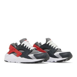 yCO 񂹏izNIKE HUARACHE RUN DARK SMOKE GREY UNIVERSITY RED (GS) 654275-041 Y fB[X lC 
