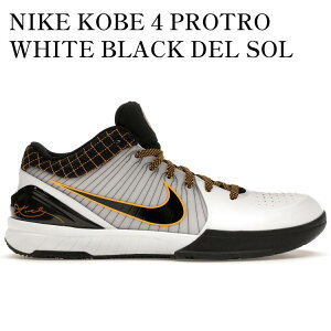 �y�C�O���� �����񂹏��i�zNIKE KOBE 4 PROTRO WHITE BLACK DEL SOL AV6339-101 �����Y ���f�B�[�X �l�C �������