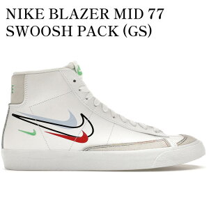 �y�C�O���� �����񂹏��i�zNIKE BLAZER MID 77 SWOOSH PACK (GS) DM9475-100 �����Y ���f�B�[�X �l�C �������