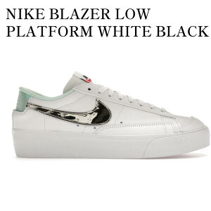 �y�C�O���� �����񂹏��i�zNIKE BLAZER LOW PLATFORM WHITE BLACK MINT FOAM IRIDESCENT (WOMEN'S) DQ7654-100 �����Y ���f�B�[�X �l�C �������