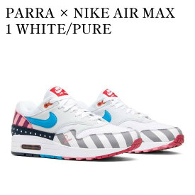 【お取り寄せ商品】PARRA × NIKE AIR MAX 1 WHITE/PURE PLATINUM パラ × ナイキ エアマックス1 ホワイト/ピュアプラチナム AT3057-100