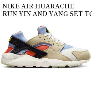 yCO 񂹏izNIKE AIR HUARACHE RUN YIN AND YANG SET TO RISE (GS) DV2196-700 Y fB[X lC 
