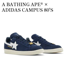 【お取り寄せ商品】A BATHING APE?? × ADIDAS CAMPUS 80'S COLLEGE NAVY ア ベイシング エイプ × アディダス キャンパス 80's カレッジネイビー ID4770