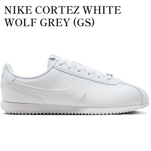 �y�C�O���� �����񂹏��i�zNIKE CORTEZ WHITE WOLF GREY (GS) DM0950-107 �����Y ���f�B�[�X �l�C �������
