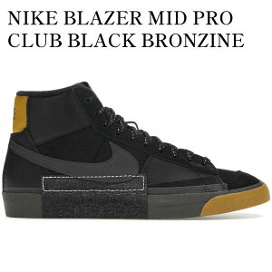 �y�C�O���� �����񂹏��i�zNIKE BLAZER MID PRO CLUB BLACK BRONZINE FB8891-001 �����Y ���f�B�[�X �l�C �������