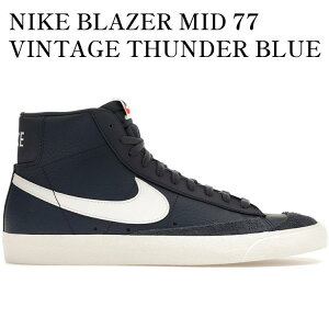 �y�C�O���� �����񂹏��i�zNIKE BLAZER MID 77 VINTAGE THUNDER BLUE BQ6806-401 �����Y ���f�B�[�X �l�C �������