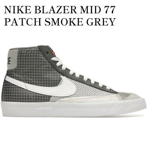 yCO 񂹏izNIKE BLAZER MID 77 PATCH SMOKE GREY DD1162-001 Y fB[X lC 