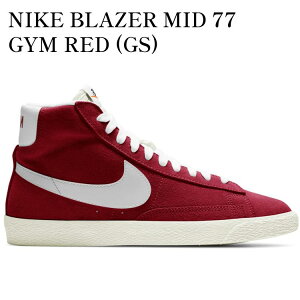 yCO 񂹏izNIKE BLAZER MID 77 GYM RED (GS) DA4672-600 Y fB[X lC 