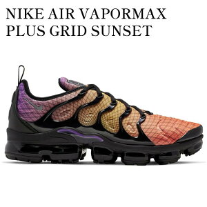 yCO 񂹏izNIKE AIR VAPORMAX PLUS GRID SUNSET 924453-604 Y fB[X lC 