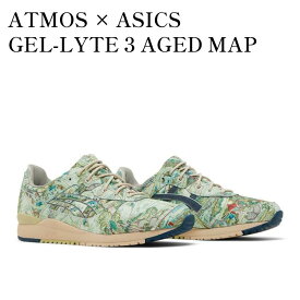 【お取り寄せ商品】ATMOS × ASICS GEL-LYTE 3 AGED MAP アトモス × アシックス ゲルライト3 エイジドマップ 1201a856-300