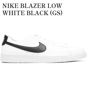yCO 񂹏izNIKE BLAZER LOW WHITE BLACK (GS) CZ7576-103 Y fB[X lC 