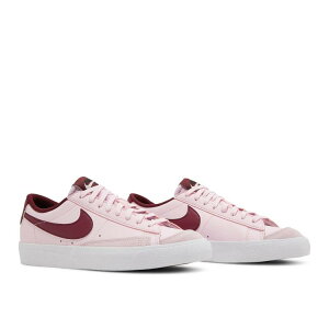 yCO 񂹏izNIKE BLAZER LOW 77 PINK FOAM DARK BEETROOT (GS) DA4074-600 Y fB[X lC 