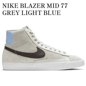 yCO 񂹏izNIKE BLAZER MID 77 GREY LIGHT BLUE DH3862-001 Y fB[X lC 