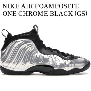 yCO 񂹏izNIKE AIR FOAMPOSITE ONE CHROME BLACK (GS) CN5268-001 Y fB[X lC 