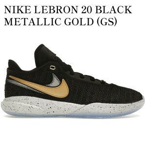 yCO 񂹏izNIKE LEBRON 20 BLACK METALLIC GOLD (GS) DQ8651-003 Y fB[X lC 