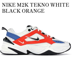 yCO 񂹏izNIKE M2K TEKNO WHITE BLACK ORANGE (WOMEN'S) AO3108-101 Y fB[X lC 
