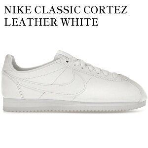yCO 񂹏izNIKE CLASSIC CORTEZ LEATHER WHITE (WOMEN'S) 807471-102 Y fB[X lC 