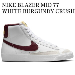 yCO 񂹏izNIKE BLAZER MID 77 WHITE BURGUNDY CRUSH (GS) DA4086-119 Y fB[X lC 