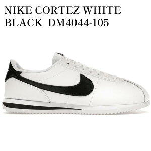�y�C�O���� �����񂹏��i�zNIKE CORTEZ WHITE BLACK DM4044-105 �����Y ���f�B�[�X �l�C �������