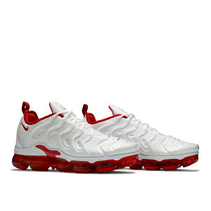 yCO 񂹏izNIKE AIR VAPORMAX PLUS WHITE RED DH0279-100 Y fB[X lC 