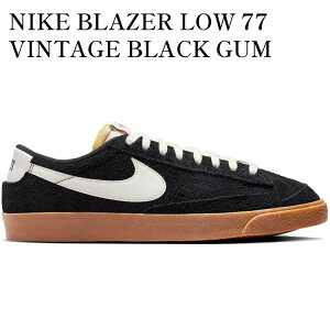 yCO 񂹏izNIKE BLAZER LOW 77 VINTAGE BLACK GUM (WOMEN'S) FQ8060-001 Y fB[X lC 