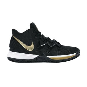 yCO 񂹏izNIKE KYRIE 5 BLACK METALLIC GOLD (GS) AQ2456-007 Y fB[X