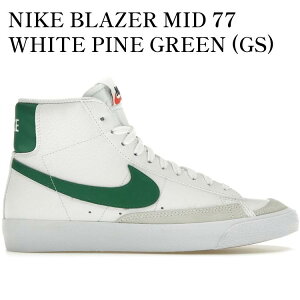 yCO 񂹏izNIKE BLAZER MID 77 WHITE PINE GREEN (GS) DA4086-115 Y fB[X lC 
